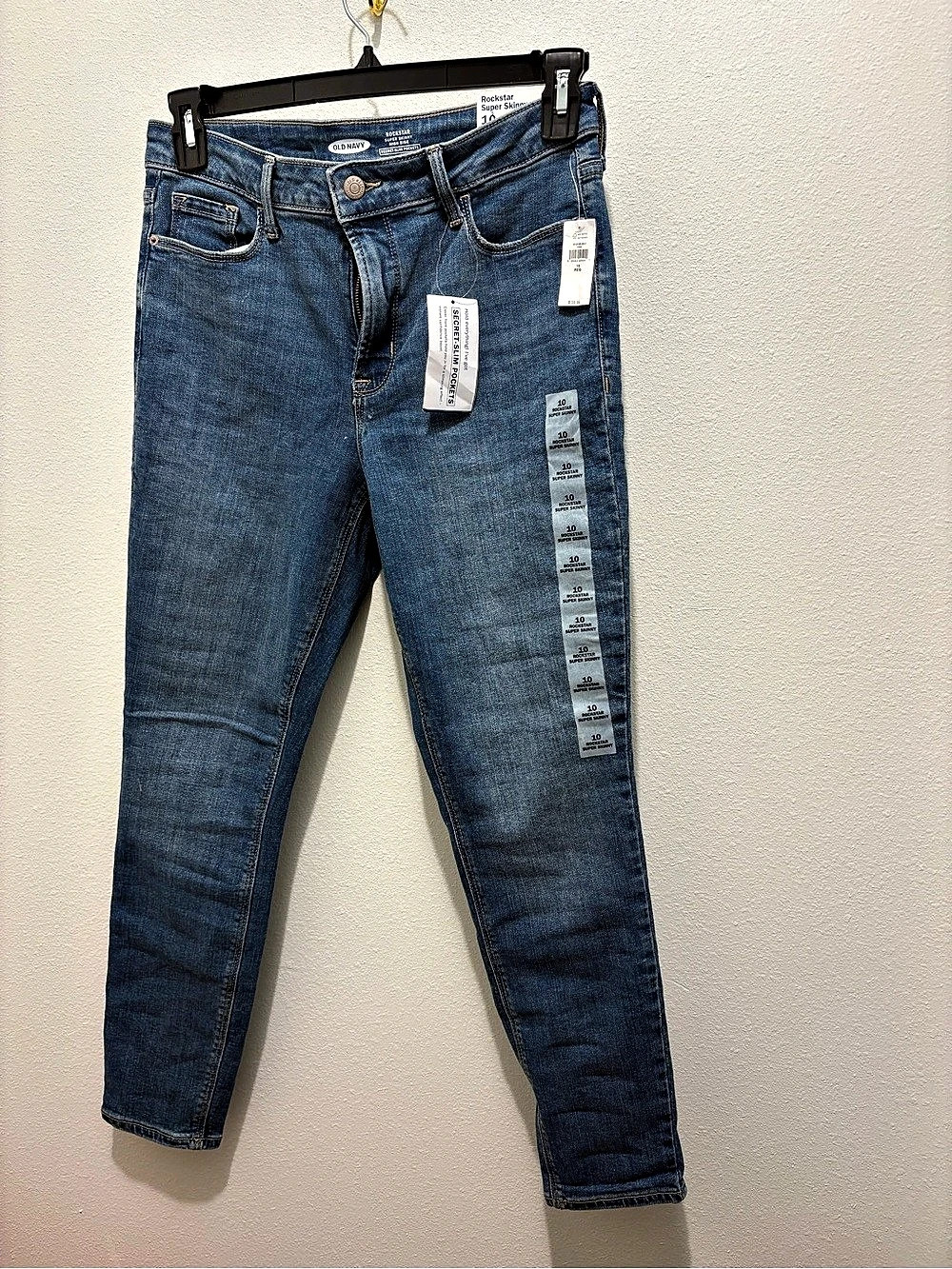 Old Navy Rockstar Super Skinny High Rise Jeans Size 10 NWT